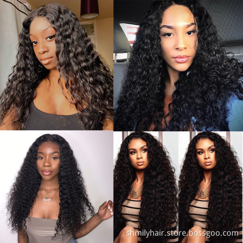 Wholesale Raw Virgin Cuticle Aligned Hair Plucked Human Lace Front Wig 13*4 Human Hair Wigs For Black Unprocessed Hd Lace Women